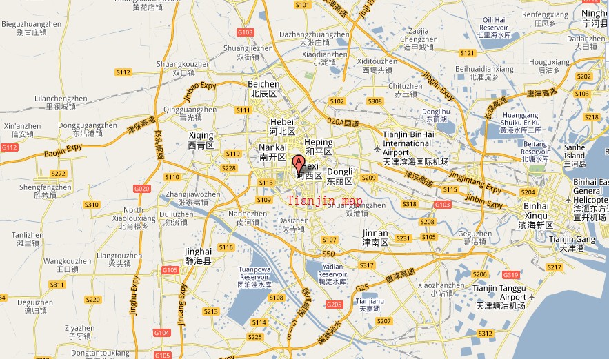 carte tianjin